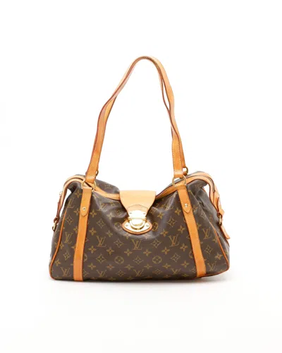 Pre-owned Louis Vuitton Monogram Stresa Pm Bag In Brown