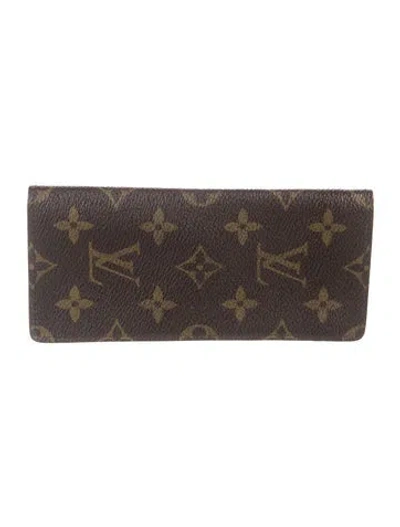 Pre-owned Louis Vuitton Monogram Sunglasses Case In Brown