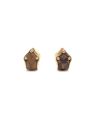 Pre-owned Louis Vuitton Monogram Sweet Earrings In Brown