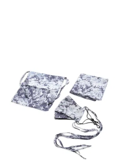 Pre-owned Louis Vuitton Monogram Tapestry Accessory Set (set Of Three) In Blue