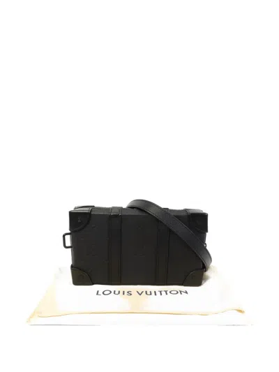 Pre-owned Louis Vuitton Monogram Taurillon Soft Trunk Shoulder Bag In Black