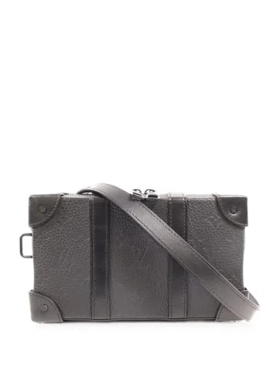 Pre-owned Louis Vuitton Monogram Taurillon Soft Trunk Shoulder Bag In Black