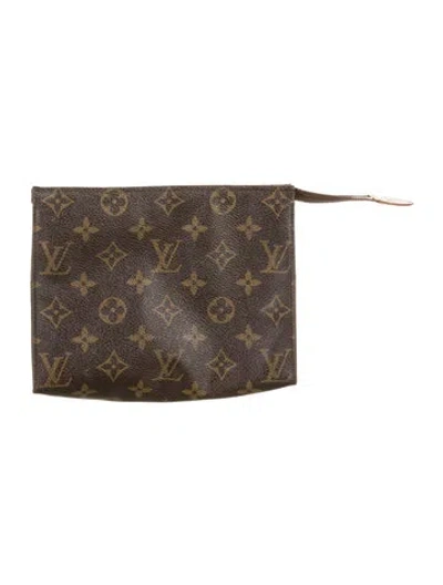 Pre-owned Louis Vuitton Monogram Toiletry Pouch 19 In Brown