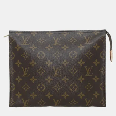 Pre-owned Louis Vuitton Monogram Toiletry Pouch 26 In Brown