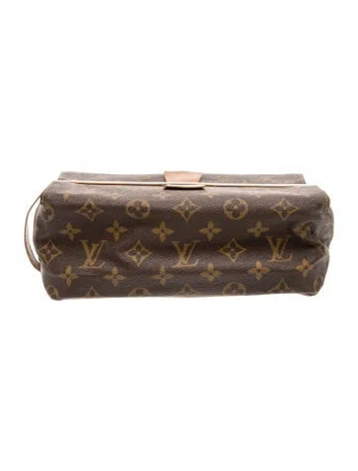 Pre-owned Louis Vuitton Monogram Toiletry Pouch In Brown