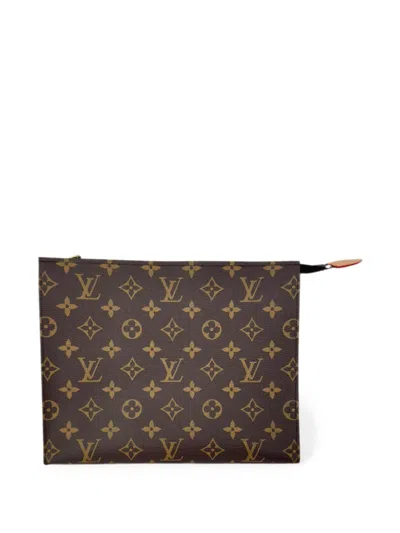 Pre-owned Louis Vuitton Monogram Toiletry Pouch Pouch In Brown
