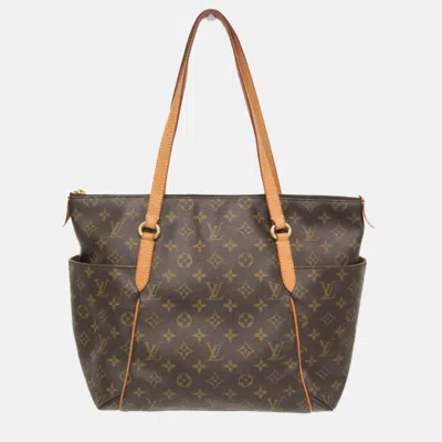 Pre-owned Louis Vuitton Monogram Totally Mm Tote Bag Monogram In Brown