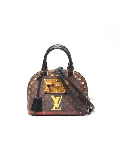 Pre-owned Louis Vuitton Monogram Transformed Time Trunk Alma Bb Handag In Multi