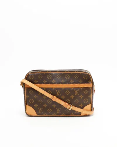 Pre-owned Louis Vuitton Monogram Trocadero 30 Bag In Brown