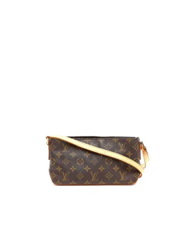Pre-owned Louis Vuitton Monogram Trotteur Bag In Brown