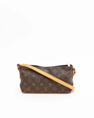 Pre-owned Louis Vuitton Monogram Trotteur Crossbody Bag In Brown