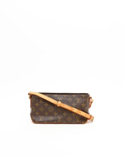 Pre-owned Louis Vuitton Monogram Trotteur Crossbody Bag In Brown