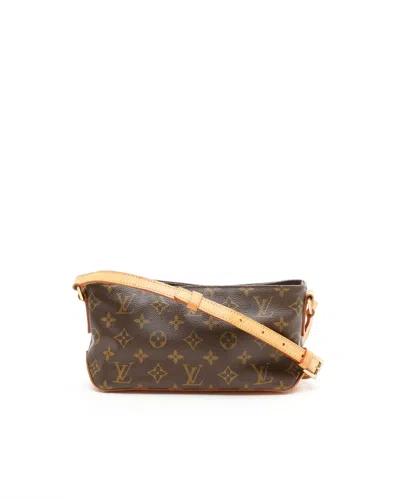 Pre-owned Louis Vuitton Monogram Trotteur Crossbody Bag In Brown
