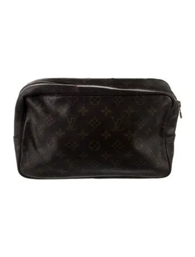 Pre-owned Louis Vuitton Monogram Trousse Toilette 28 In Brown