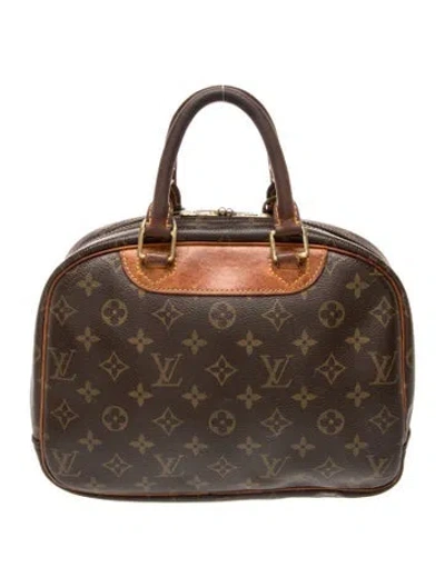 Pre-owned Louis Vuitton Monogram Trouville In Brown