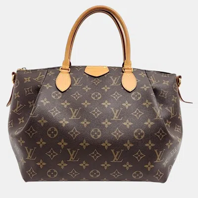 Pre-owned Louis Vuitton Monogram Turenne Mm Handbag In Brown