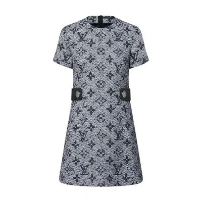 Louis Vuitton Monogram Tweed Martingale Dress