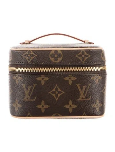 Pre-owned Louis Vuitton Monogram Vanity Case In Brown