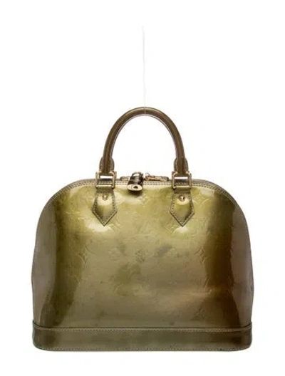 Pre-owned Louis Vuitton Monogram Vernis Alma Pm