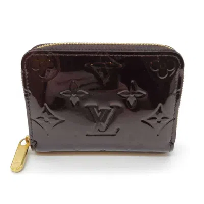 Pre-owned Louis Vuitton Monogram Vernis Amarante Dark Purple Monogram Vernis Coin Purse/coin Case () In Amarante, Dark Purple