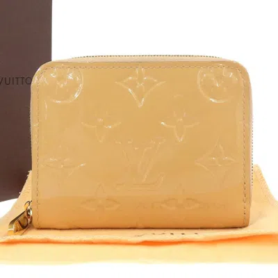 Pre-owned Louis Vuitton Monogram Vernis Beige Dune Monogram Vernis Coin Purse/coin Case () In Beige, Dune