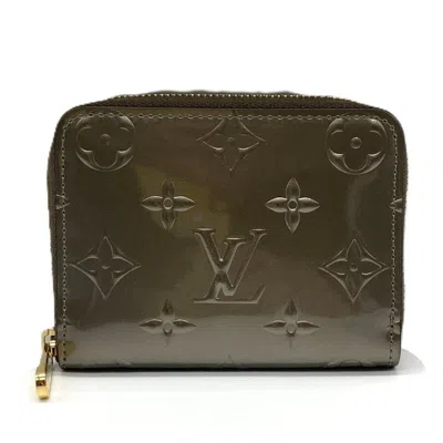 Pre-owned Louis Vuitton Monogram Vernis Champagne Gold Monogram Vernis Coin Purse/coin Case ()