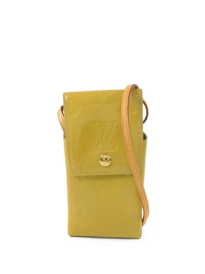 Pre-owned Louis Vuitton Monogram Vernis Cigarrette Case In Yellow