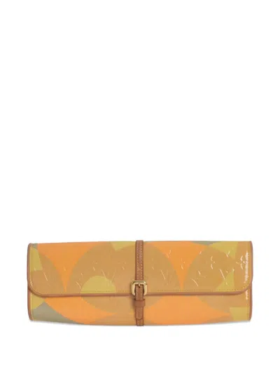 Pre-owned Louis Vuitton Monogram Vernis Clutch Bag In Neutral