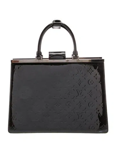 Pre-owned Louis Vuitton Monogram Vernis Deesse Gm In Black