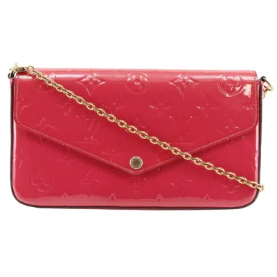 Pre-owned Louis Vuitton Monogram Vernis Hot Pink Monogram Vernis Chain/shoulder Wallet ()