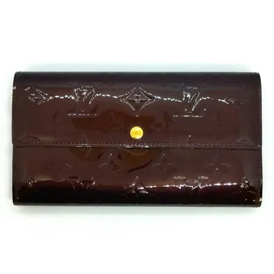 Pre-owned Louis Vuitton Monogram Vernis Monogram Vernis Long Wallet (bi-fold) () In Multi