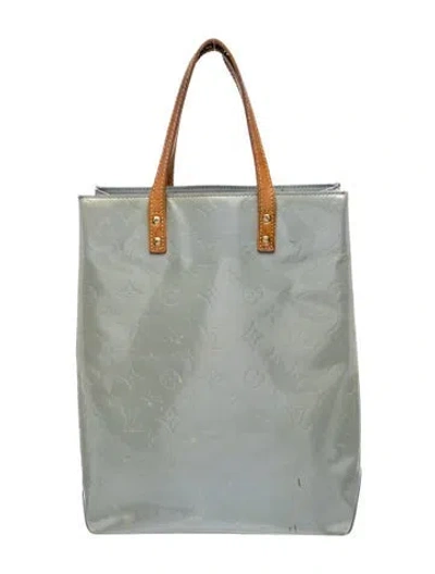 Pre-owned Louis Vuitton Monogram Vernis Reade Mm In Gray