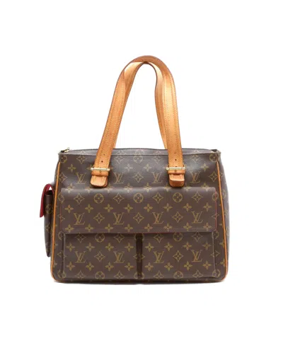 Pre-owned Louis Vuitton Monogram Viva Cite Gm Bag In Brown