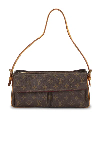 Pre-owned Louis Vuitton Monogram Viva Cite Mm Shoulder Bag In Brown