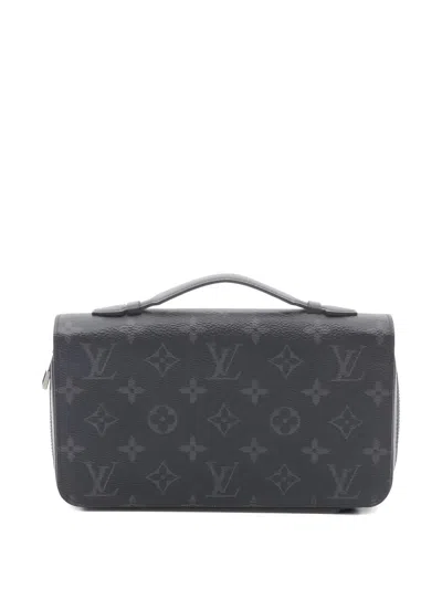 Pre-owned Louis Vuitton Monogram Wallet In Black