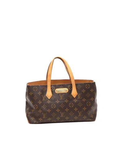 Pre-owned Louis Vuitton Monogram Wilshire Pm Tote Bag In Brown