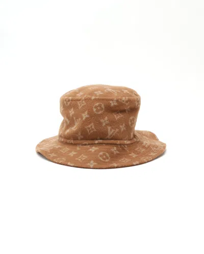 Louis Vuitton Monogram Wool Bob Hat In Brown