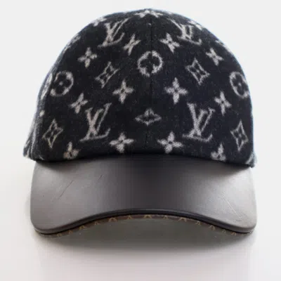 Pre-owned Louis Vuitton Monogram Wool Carry On Cap