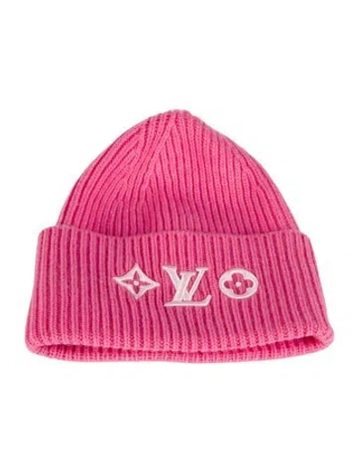 Pre-owned Louis Vuitton Monogram Wool Headline Beanie In Multi