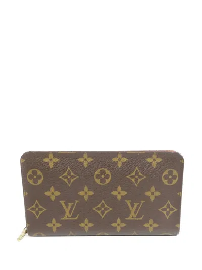 Pre-owned Louis Vuitton Monogram Zip Wallet In Brown