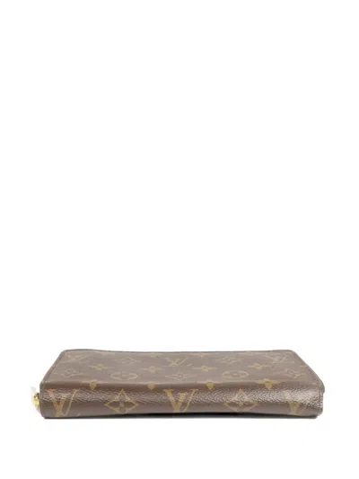 Pre-owned Louis Vuitton Monogram Zipper Wallet In Brown