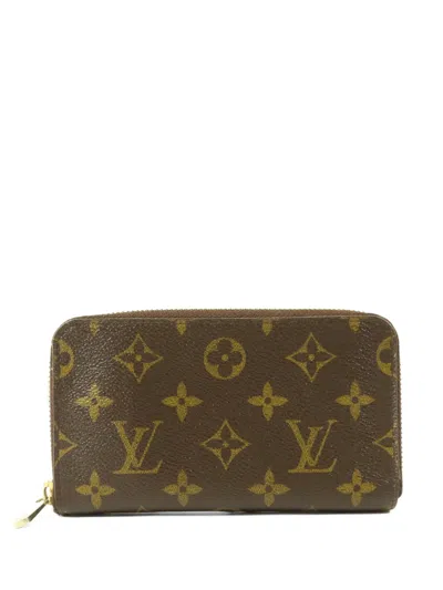 Pre-owned Louis Vuitton Monogram Zipper Wallet In Brown