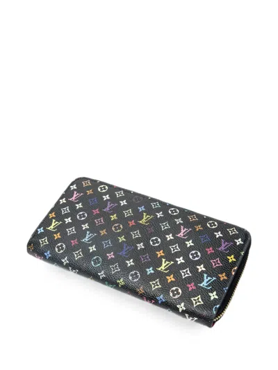 Pre-owned Louis Vuitton Monogram Zippy Wallet In Black