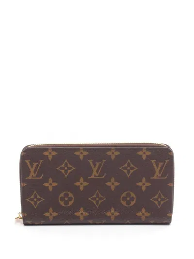 Pre-owned Louis Vuitton Monogram Zippy Wallet In Brown