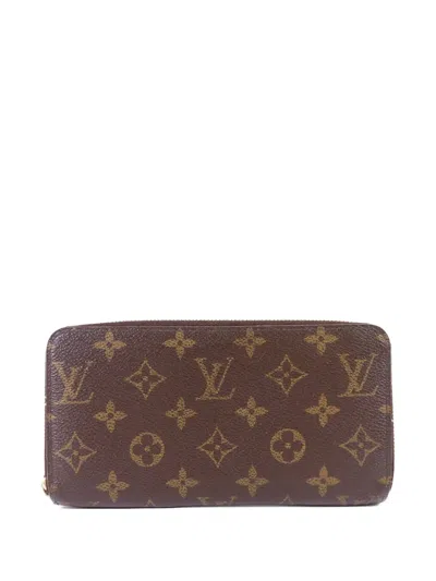 Pre-owned Louis Vuitton Monogram Zippy Wallet In Brown