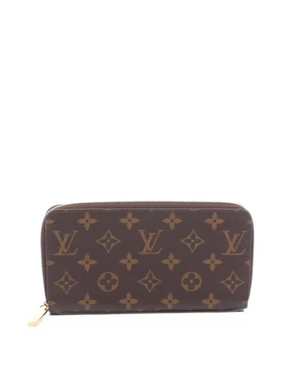 Pre-owned Louis Vuitton Monogram Zippy Wallet In Brown