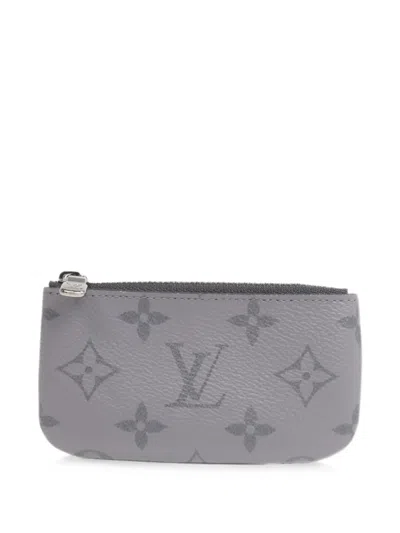 Pre-owned Louis Vuitton Monogram-eclipse Reverse Wallet In Black