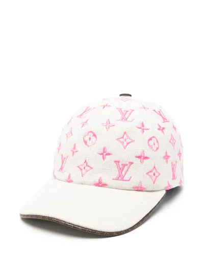 Pre-owned Louis Vuitton Monogram-pattern Baseball Cap In Neutrals