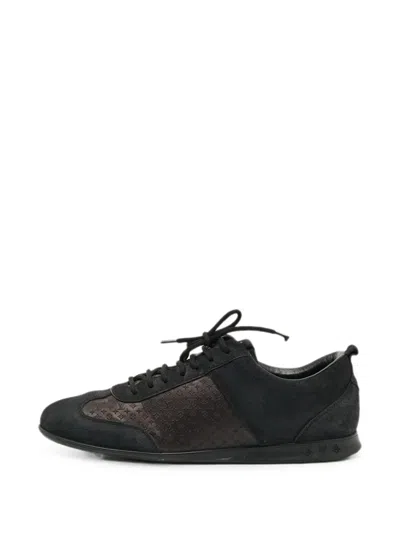 Pre-owned Louis Vuitton Monogram-pattern Sneakers In Black