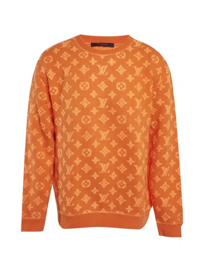 Pre-owned Louis Vuitton Monogram-pattern Sweatshirt In Orange